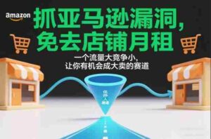 抓亚马逊漏洞，免去店铺月租，一个流量大竞争小，让你有机会成大卖的赛道-中创网_分享创业项目_助您在家赚钱