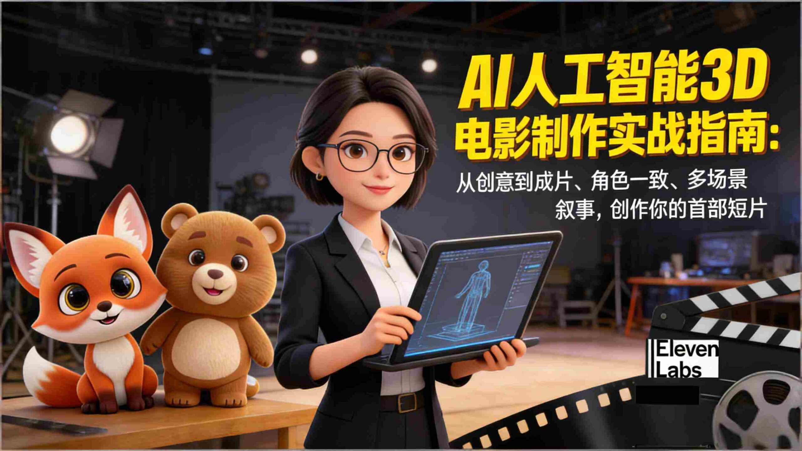(17154期)AI人工智能3D电影制作实战指南:从创意到成片、角色一致、多场景叙事,创作你的首部短片-中创网_分享创业项目_助您在家赚钱