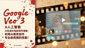 (17032期)Google Veo 3人工智能AI生成式电影制作课程:利用AI高效创作专业级视频的技能!-中创网_分享创业项目_助您在家赚钱