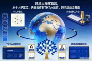 跨境出海实战营,从个人IP定位、内容创作到TikTok运营、跨境选品全覆盖-中创网_分享创业项目_助您在家赚钱