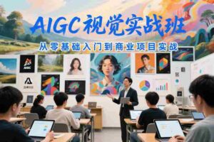 AIGC视觉实战班,从零基础入门到商业项目实战-中创网_分享创业项目_助您在家赚钱