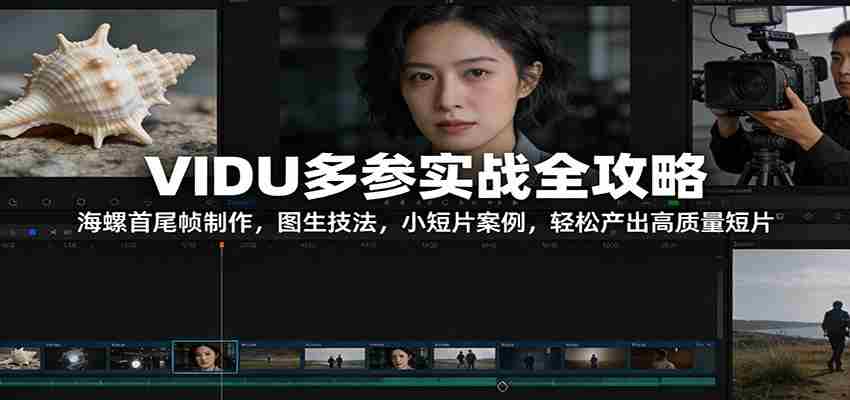 VIDU多参实战全攻略：海螺首尾帧制作，图生技法，小短片案例，轻松产出高质量短片-中创网_分享创业项目_助您在家赚钱