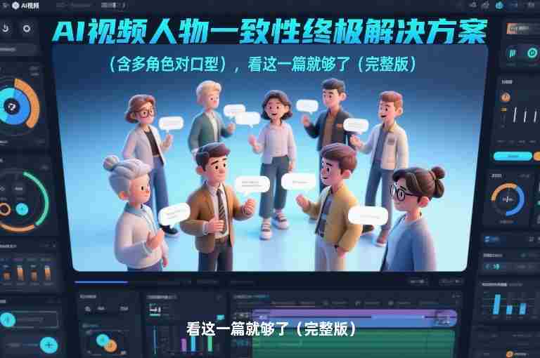 AI视频人物一致性终极解决方案(含多角色对口型),看这一篇就够了(完整版)