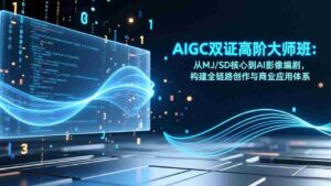 (17198期)AIGC双证高阶大师班:从MJ/SD核心到AI影像编剧,构建全链路创作与商业应用体系-中创网_分享创业项目_助您在家赚钱