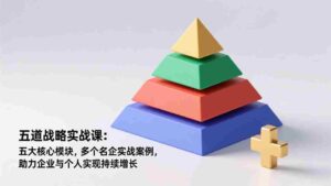 (17095期)五道战略实战课:五大核心模块,多个名企实战案例,助力企业与个人实现持续增长-中创网_分享创业项目_助您在家赚钱