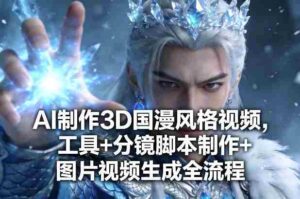 AI制作3D国漫风格视频,工具+分镜脚本制作+图片视频生成全流程-中创网_分享创业项目_助您在家赚钱