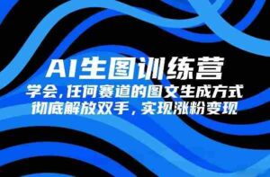AI生图训练营,学会任何赛道的图文生成方式,彻底解放双手,实现涨粉变现-中创网_分享创业项目_助您在家赚钱