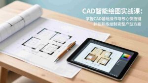 (17348期)CAD智能绘图实战课:掌握CAD基础操作与核心快捷键,并能熟练绘制完整户型方案-中创网_分享创业项目_助您在家赚钱