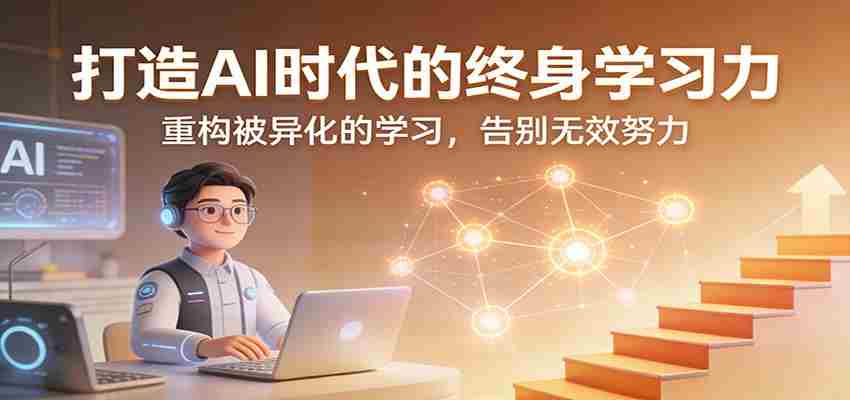 打造AI时代的终身学习力：重构被异化的学习，告别无效努力-中创网_分享创业项目_助您在家赚钱