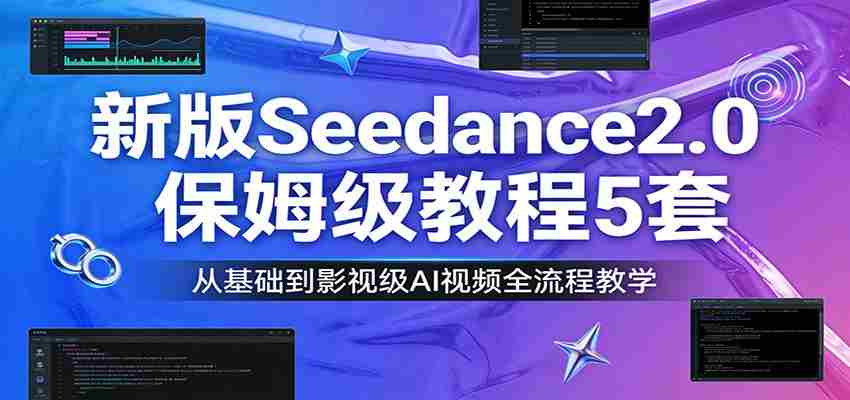 新版Seedance2.0保姆级教程5套：从基础到影视级AI视频全流程教学-中创网_分享创业项目_助您在家赚钱