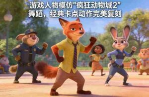 游戏人物模仿“疯狂动物城2”舞蹈,经典卡点动作完美复刻-中创网_分享创业项目_助您在家赚钱