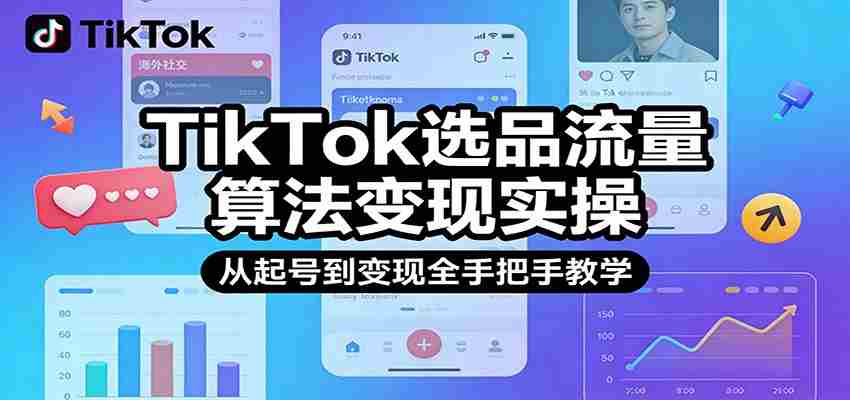 TikTok选品流量算法变现实操，从起号到变现全手把手教学-中创网_分享创业项目_助您在家赚钱