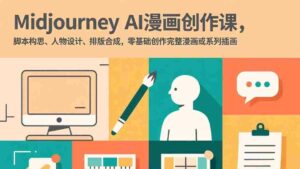 (17299期)Midjourney AI漫画创作课,脚本构思、人物设计、排版合成,零基础创作完整漫画或系列插画-中创网_分享创业项目_助您在家赚钱