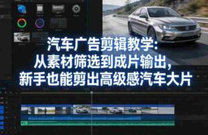 汽车广告剪辑教学：从素材筛选到成片输出，新手也能剪出高级感汽车大片-中创网_分享创业项目_助您在家赚钱