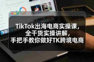 TikTok出海电商实操课,全干货实操讲解,手把手教你做好TK跨境电商-中创网_分享创业项目_助您在家赚钱