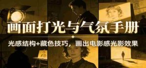 画面打光与气氛手册:光感结构+藏色技巧,画出电影感光影效果-中创网_分享创业项目_助您在家赚钱
