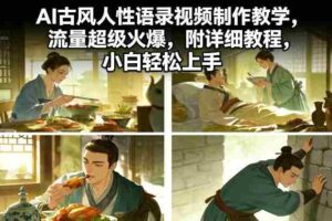 AI古风人性语录视频制作教学，流量超级火爆，附详细教程，小白轻松上手-中创网_分享创业项目_助您在家赚钱