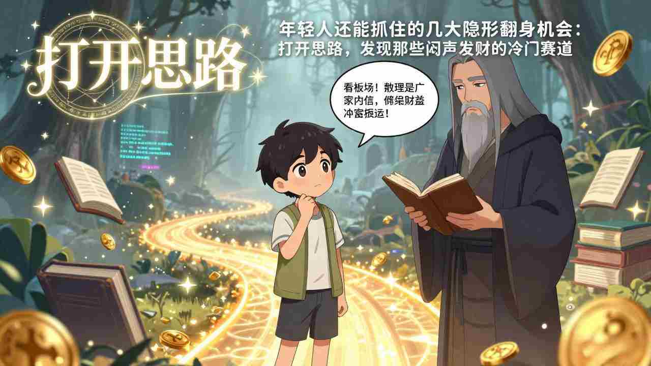（17471期）付费文1+2：年轻人还能抓住的几大隐形翻身机会：打开思路，发现那些闷声发财的冷门赛道-中创网_分享创业项目_助您在家赚钱