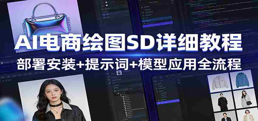 AI电商绘图SD详细教程：部署安装+提示词+模型应用全流程-中创网_分享创业项目_助您在家赚钱