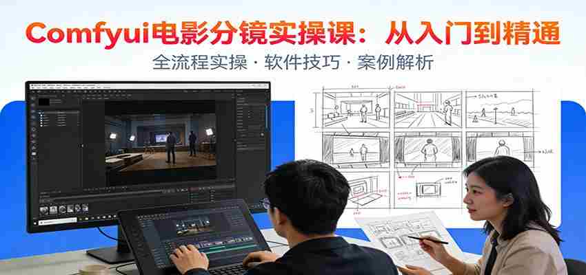 ComfyUI电影分镜实操课：分镜一致性，全流程AI视频制作，零基础也能做专业分镜-中创网_分享创业项目_助您在家赚钱