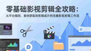 (17336期)零基础影视剪辑全攻略:从平台规则、素材获取到剪辑成片的完整影视剪辑工作流-中创网_分享创业项目_助您在家赚钱