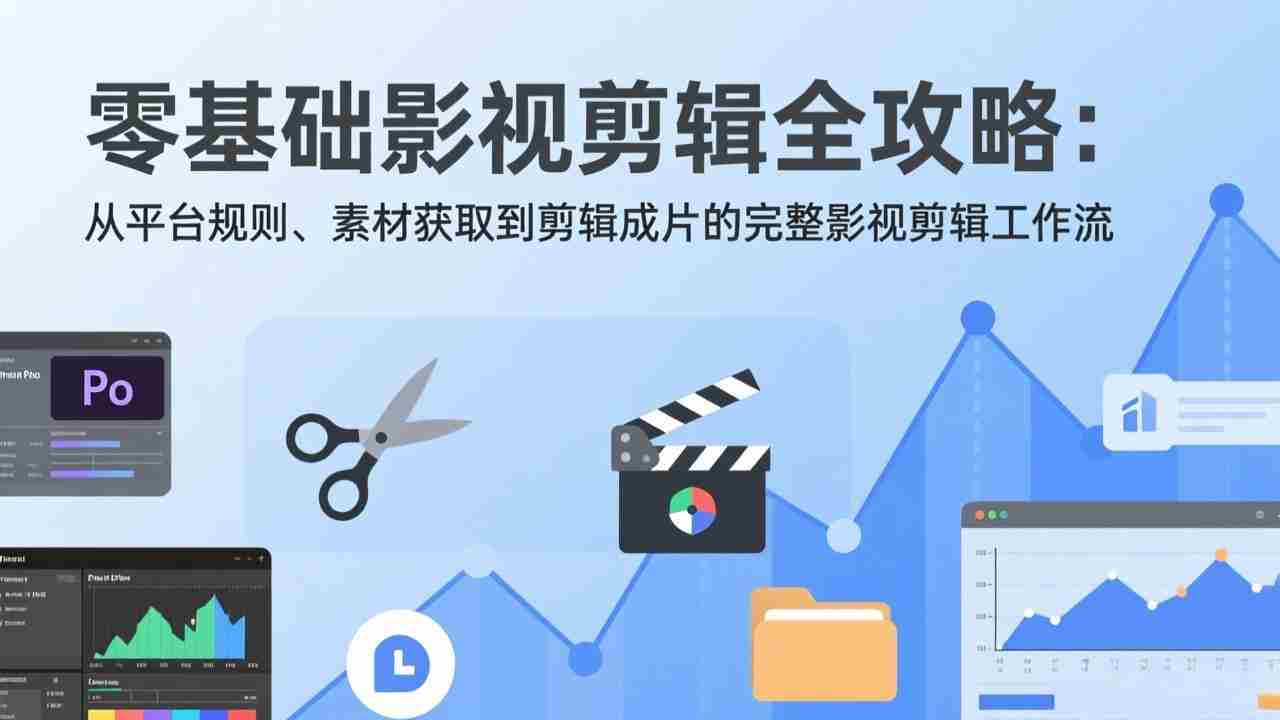 （17336期）零基础影视剪辑全攻略：从平台规则、素材获取到剪辑成片的完整影视剪辑工作流-中创网_分享创业项目_助您在家赚钱