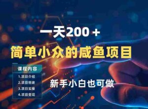 一天收入2张，一个简单小众的咸鱼项目，0门槛小白也能做-中创网_分享创业项目_助您在家赚钱