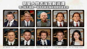 (17539期)明星人物志深度解说课:零门槛不露脸,一部手机做出爆款视频快速变现-中创网_分享创业项目_助您在家赚钱