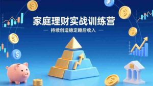 (17486期)家庭理财实战训练营:从0到1建体系,三阶进阶层层递进,助你持续创造稳定睡后收入-中创网_分享创业项目_助您在家赚钱