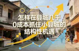 付费文章：怎样在县城几乎0成本抓住小县城的结构性机遇-中创网_分享创业项目_助您在家赚钱