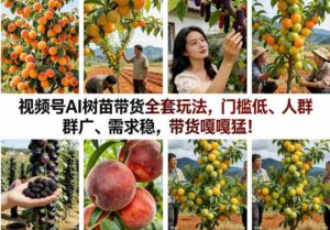 视频号AI树苗带货全套玩法,门槛低、人群广、需求稳,带货嘎嘎猛!-中创网_分享创业项目_助您在家赚钱