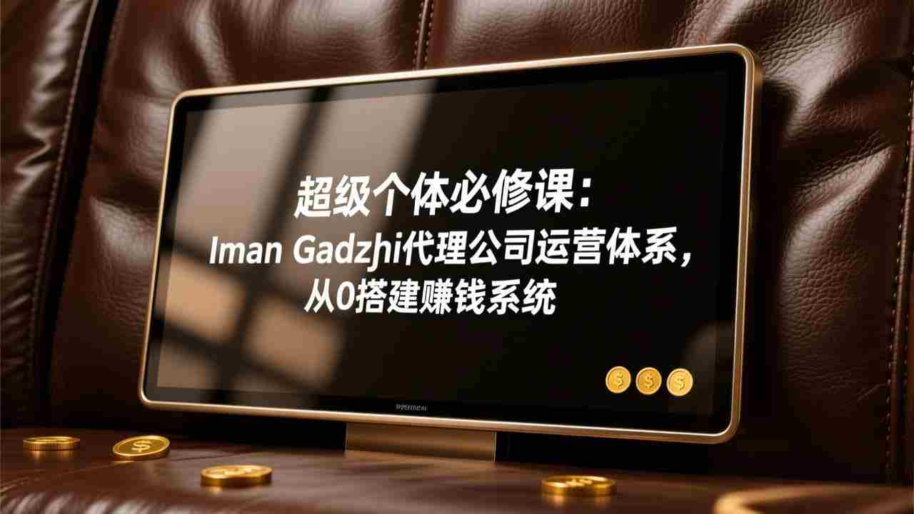 （17525期）超级个体必修课：Iman Gadzhi代理公司运营体系，从0搭建赚钱系统-中创网_分享创业项目_助您在家赚钱
