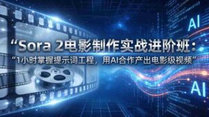 (17679期)Sora 2电影制作实战进阶班:1小时掌握提示词工程,用AI合作产出电影级视频-中创网_分享创业项目_助您在家赚钱