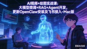 (17594期)AI视频+绘图实战课:大模型微调+RAG+Agent开发,更新OpenClaw安装及飞书接入-Mac版-中创网_分享创业项目_助您在家赚钱