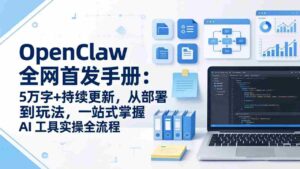 (17611期)OpenClaw 全网首发手册:5万字+持续更新,从部署到玩法,一站式掌握 AI 工具实操全流程-中创网_分享创业项目_助您在家赚钱