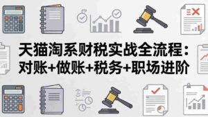 (17676期)天猫淘系财税实战全流程:对账+做账+税务+职场进阶,手把手吃透平台财税每一环-中创网_分享创业项目_助您在家赚钱