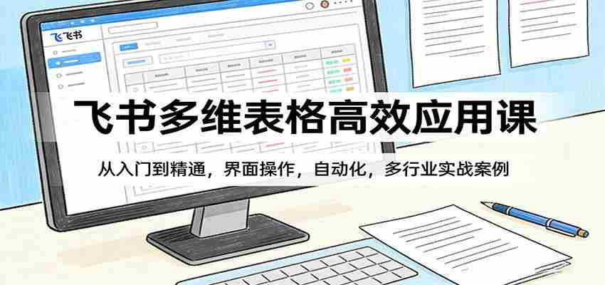 飞书多维表格高效应用课：从入门到精通，界面操作，自动化，多行业实战案例-中创网_分享创业项目_助您在家赚钱