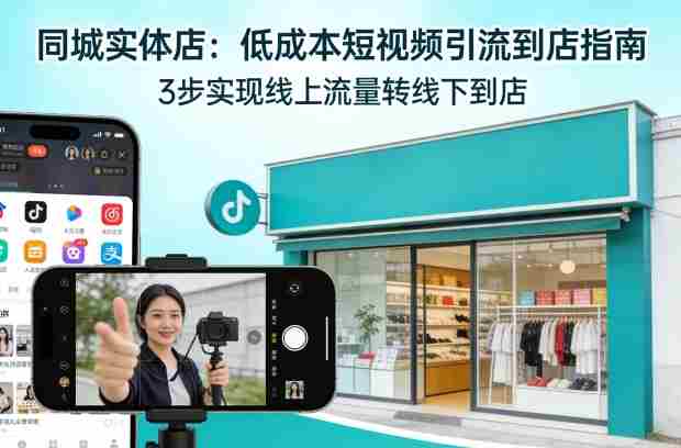 同城实体店，如何低成本把客户从短视频带到线下门店-中创网_分享创业项目_助您在家赚钱