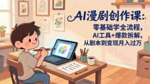 (17519期)AI漫剧创作课:零基础学全流程,AI工具+爆款拆解,从剧本到变现月入过万-中创网_分享创业项目_助您在家赚钱