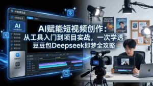 (17762期)AI赋能短视频创作:从工具入门到项目实战,一次学透豆包Deepseek即梦全攻略-中创网_分享创业项目_助您在家赚钱