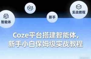 Coze平台搭建智能体,新手小白保姆级实战教程-中创网_分享创业项目_助您在家赚钱