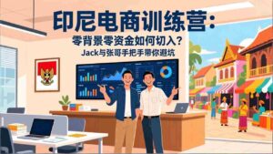 (17533期)印尼电商训练营:零背景零资金如何切入?Jack与张哥手把手带你避坑-中创网_分享创业项目_助您在家赚钱