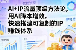 AI+IP流量顶级方法论,用AI降本增效,快速搭建可复制的IP賺钱体系-中创网_分享创业项目_助您在家赚钱
