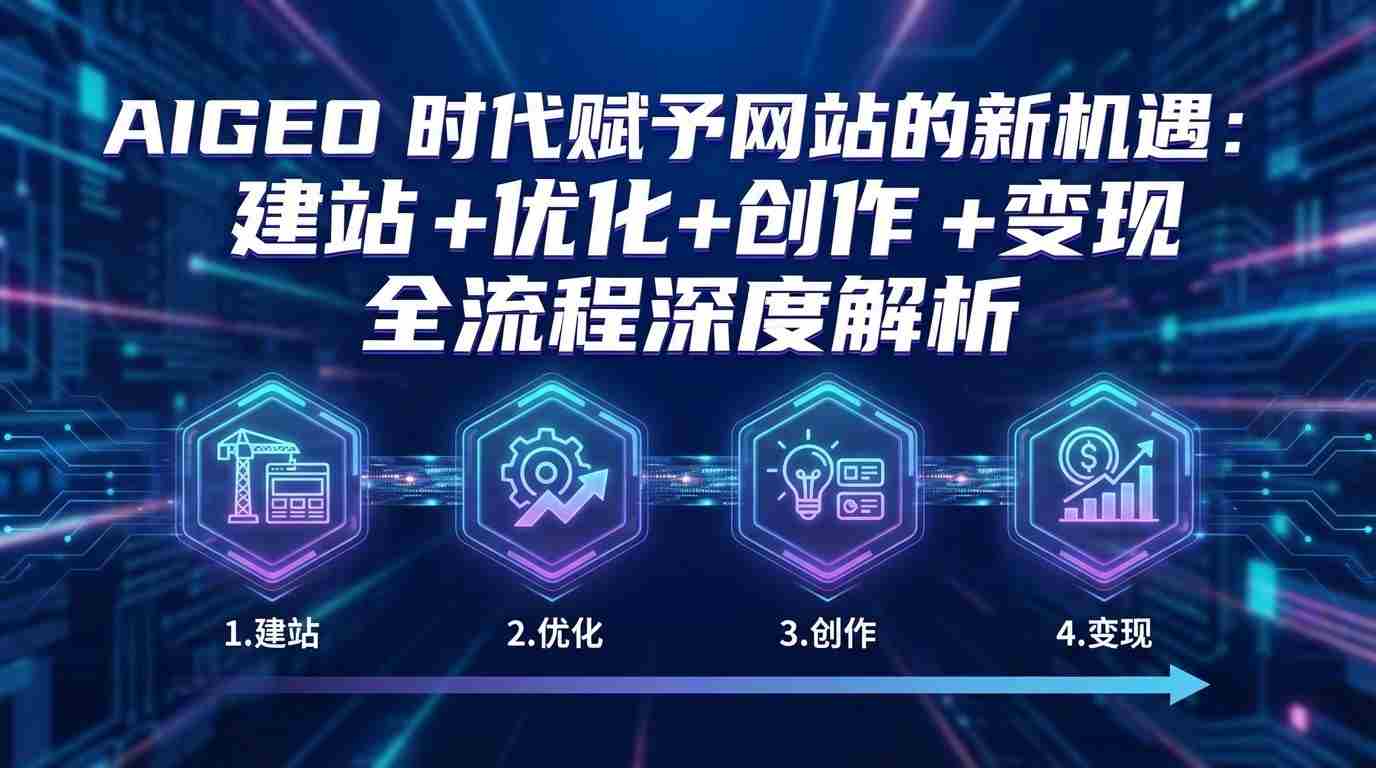 AIGEO+时代赋予网站的新机遇：建站+优化+创作+变现+全流程深度解析-中创网_分享创业项目_助您在家赚钱