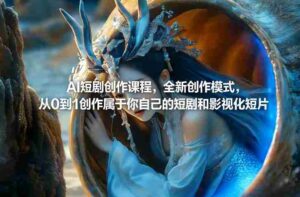 AI短剧创作课程,全新创作模式,从0到1创作属于你自己的短剧和影视化短片-中创网_分享创业项目_助您在家赚钱