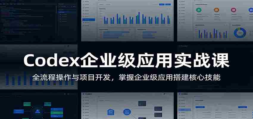 Codex企业级应用实战课：全流程操作与项目开发，掌握企业级应用搭建核心技能-中创网_分享创业项目_助您在家赚钱