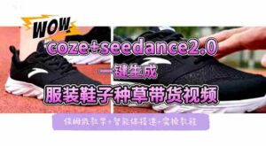 coze+即梦seedance2.0一键生成服装鞋子带货种草视频!全流程保姆级教学-中创网_分享创业项目_助您在家赚钱