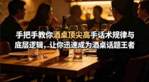 付费文章:手把手教你酒桌顶尖高手话术规律与底层逻辑,让你迅速成为酒桌话题王者(二十年全网独家经验分享)-中创网_分享创业项目_助您在家赚钱
