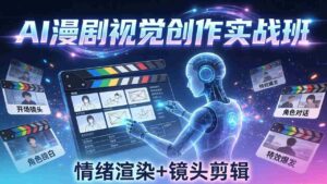 (17874期)AI漫剧视觉导演思维实战班,从脚本到成片全掌握,分镜设计情绪渲染一站学会-中创网_分享创业项目_助您在家赚钱