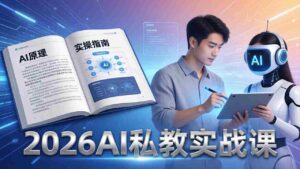 (17899期)2026AI私教实战课:从AI原理到全场景实操,零基础学会用AI提效+单人单干创业-中创网_分享创业项目_助您在家赚钱